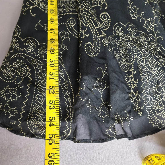 Yves Cossette Depeche Mode Silk Paisley‎ Women's 12 Vtg Y2K 90s Whimsigoth Fairy - Picture 15 of 15